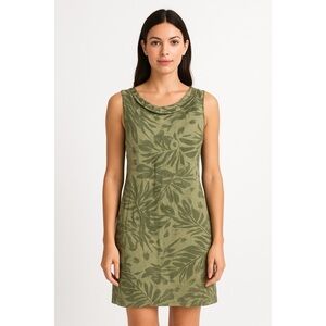 Lina Tomei Italian Linen Botanical Shift Dress